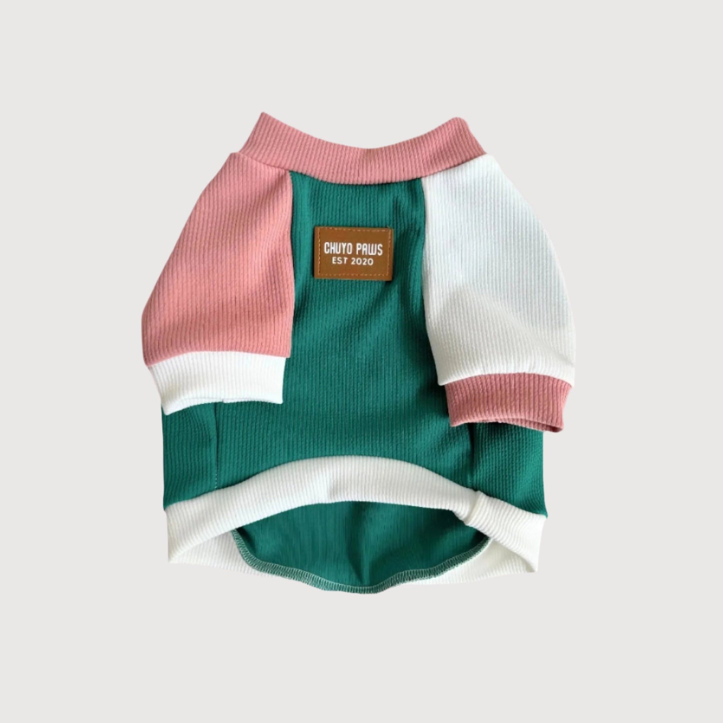 Seafoam Ribknit Sweats Pet Shirt - Dogs and Cats Jumper