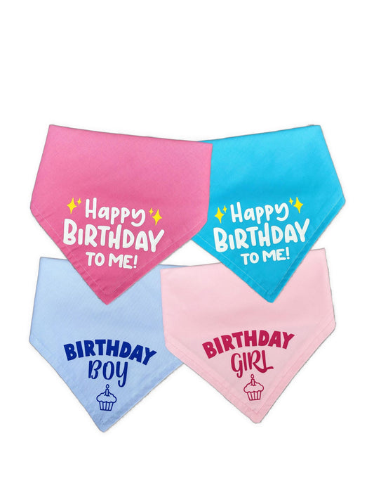 Pet Birthday Bandanas for Dogs and Cats