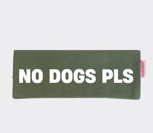 No Dogs Pls Leash Wrap